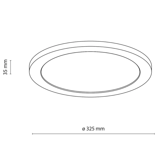 Plafon do łazienki Aqua 18004 LED 24W 3000-6500K IP54 drewniana biała