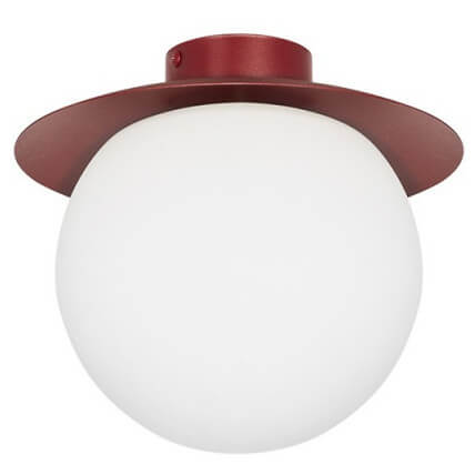 Sufitowa lampa kulista Kuul KLC14000 minimalistyczna biała bordowa