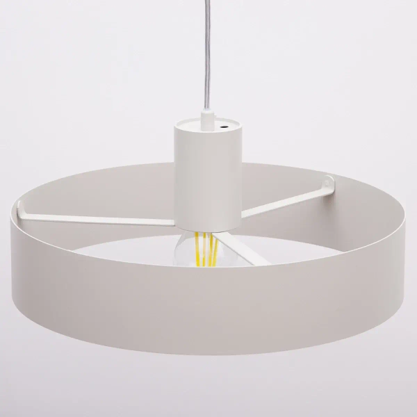 Kuchenna lampa zwisająca Rif L 41436 okrągła nad wyspę szara beżowa