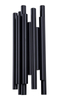 Kinkiet ścienny ORGANIC W0286 metalowa sople LED 8W 3000K tuby czarne