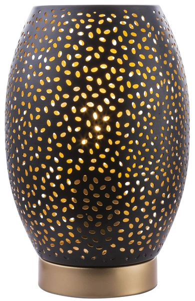 Lampa stojąca Narri 24002S ażurowa na stół czarna złota