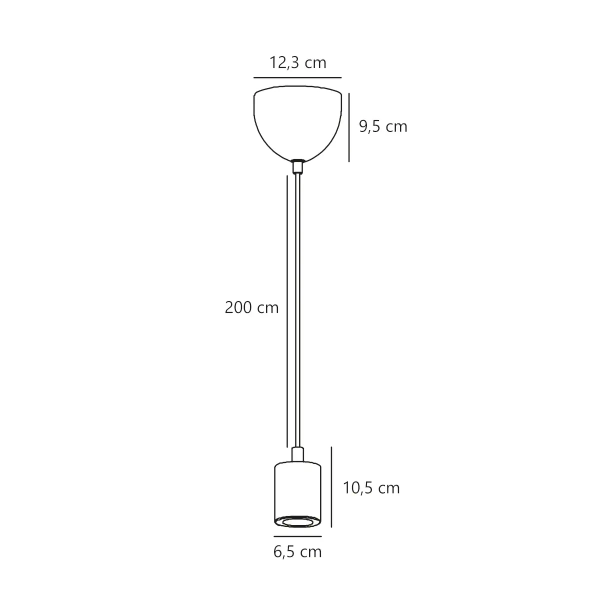 Wisząca lampa marmurowa Siv 45883018 do salonu brązowa