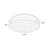 Lampa sufitowa Sekko C0218 LED 54W 3000K plaster miodu plafon czarny