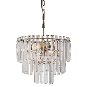 Żyrandol z kryształkami Buena PND-22320-4-ABR Italux do jadalni przezroczysty