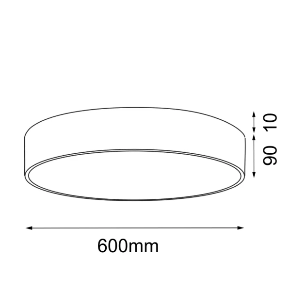Minimalistyczna lampa sufitowa Kengo 1405 do salonu okrągła złota