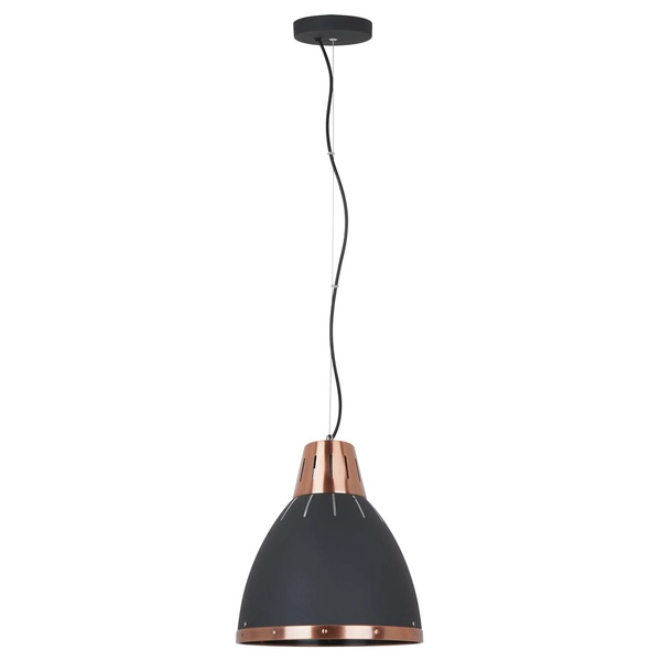 Lampa wisząca MERTON MD-HN8209 BK+RC metalowa industrialna loft grafitowy