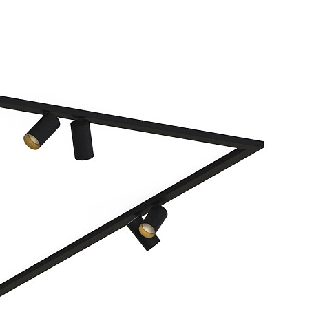 Regulowana lampa natynkowa Mono 7702 czarna oprawa do salonu