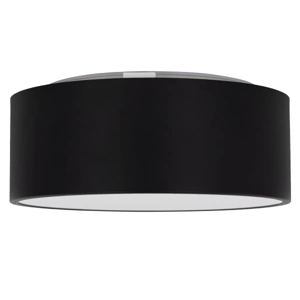 Minimalistyczny plafon tarasowy Livo 10984 okrągły IP54 czarny biały