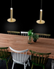 Wisząca lampa pokojowa Esquel do przedpokoju LED 11W 3000K złota