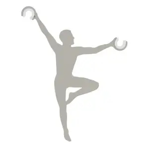 Dekoracyjny uchwyt do regulacji ACROBAT 11796 metalowy jedwabisty szary