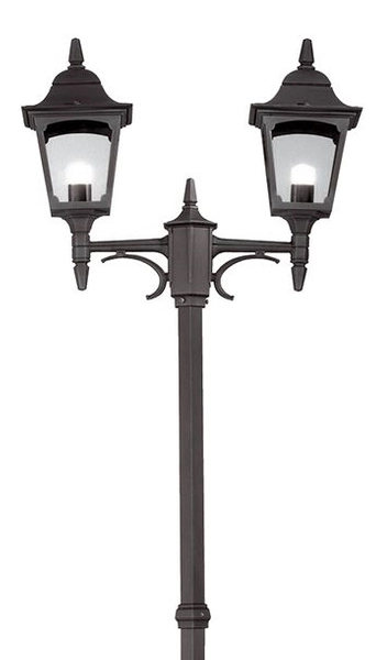 Lampa do ogrodu podwójna Chapel CP8-BLACK Elstead maszt czarna