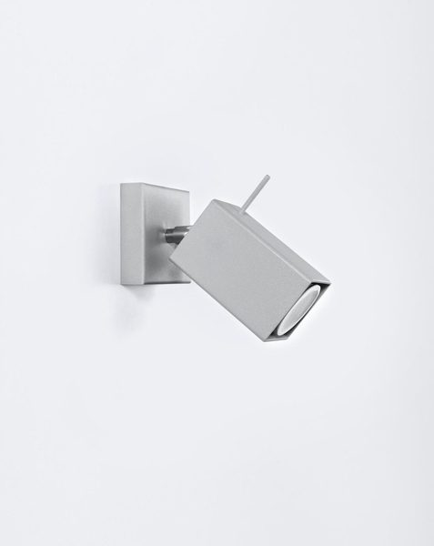 Kinkiet LAMPA ścienna SL.0455 metalowa OPRAWA regulowany reflektorek szary