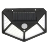 Zewnętrzna ścienna lampa solarna Batman EKO0617 LED 3W 4000K IP44 czarny