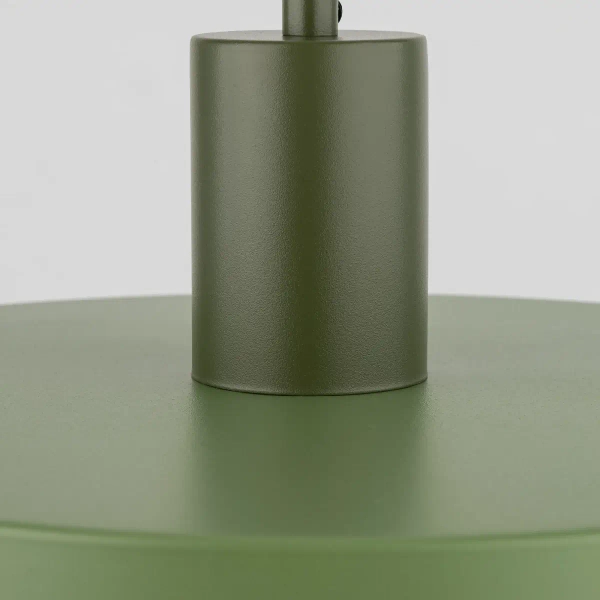 Wisząca lampa do jadalni Sila 10761 dysk zwis zielony