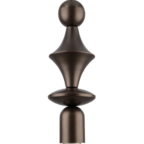Modernistyczna lampa zwisająca Tower Brown 10703 do salonu brązowy