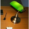 Stojąca LAMPA stołowa K-8042 patyna Kaja gabinetowa LAMPKA biurkowa klasyczna patyna