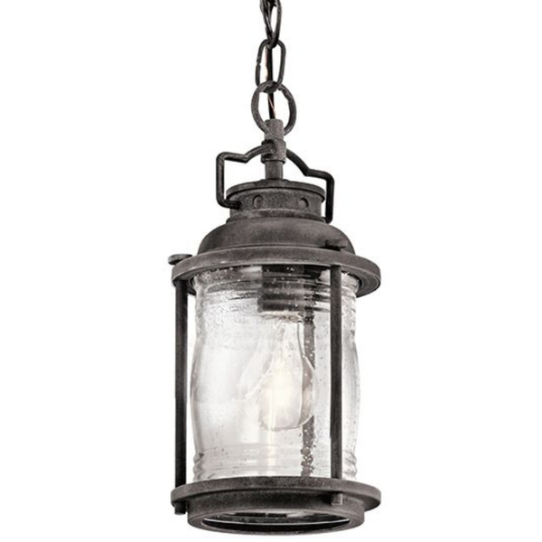 LAMPA ogrodowa KL-ASHLANDBAY8-S Elstead KICHLER wisząca OPRAWA metalowy ZWIS na łańcuchu outdoor IP44 cynk przezroczysty