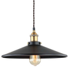 LAMPA wisząca VERDA MDM-3458/1M BK+GD Italux metalowa OPRAWA industrialna zwis loft czarny