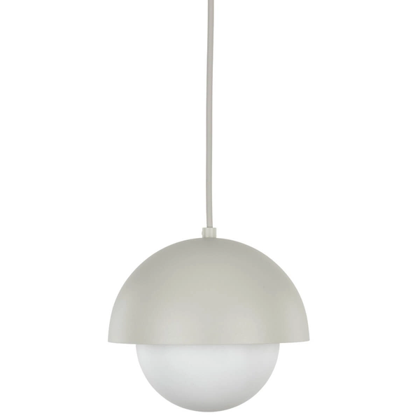 Zwisająca lampa do jadalni Bono 10205 kopuła ball biała beżowa