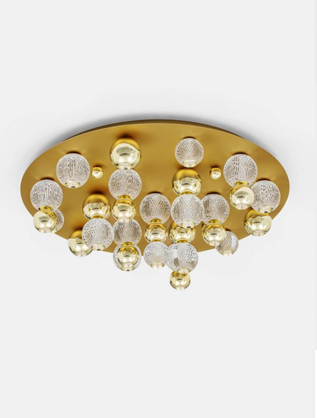 Nowoczesna lampa sufitowa Ponce do jadalni LED 86W 3200K złota