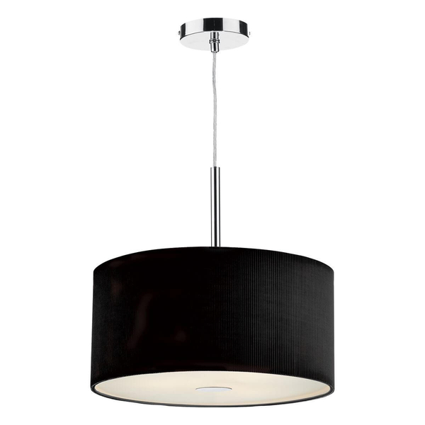 Lampa wisząca Zaragoza ZAR1022 Dar Lighting do przedpokoju srebrna biała czarna
