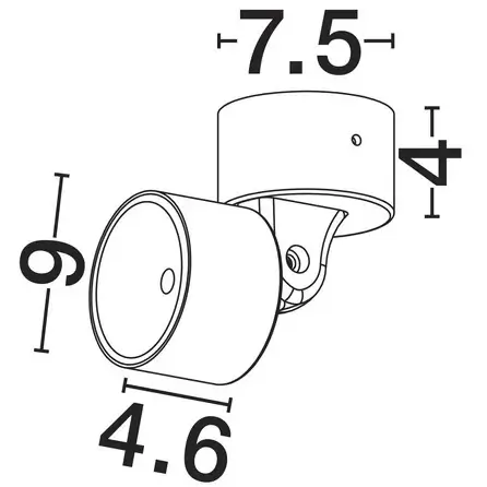 Naścienna lampa ogrodowa CIMORZA LE75230 LED 10W 3000K IP65 antracyt
