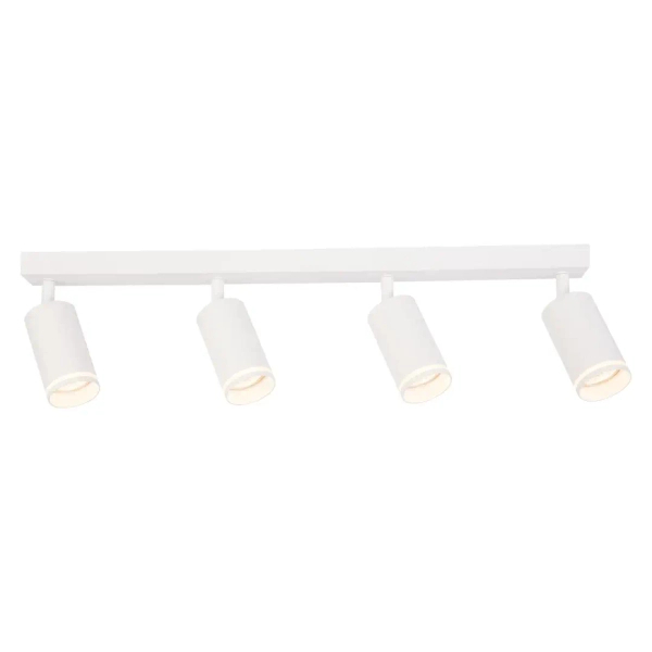 Natynkowa lampa punktowa Pipe Ring Spot ML2074 na belce biały
