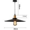 Retro wisząca lampa VICTORIA CGVICTORIANLOFT30 metalowa czarna