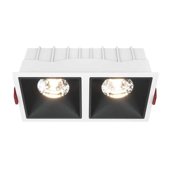 Lampa podtynkowa Alfa DL043-02-15W4K-D-SQ-WB LED 30W 4000K biały czarny