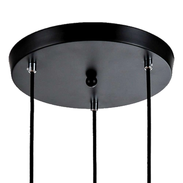 LAMPA wisząca FONDI LP-1214/3P Light Prestige szklana OPRAWA kaskada zwis przezroczysty