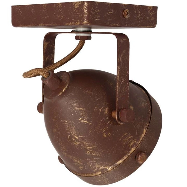 Industrialna lampa ścienna FRODO 91-71064 metalowa rustykalny rdzawy