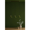 Klasyczna lampa wisząca do jadalni Hadano HAD3640-07 Dar Lighting mosiądz zielona