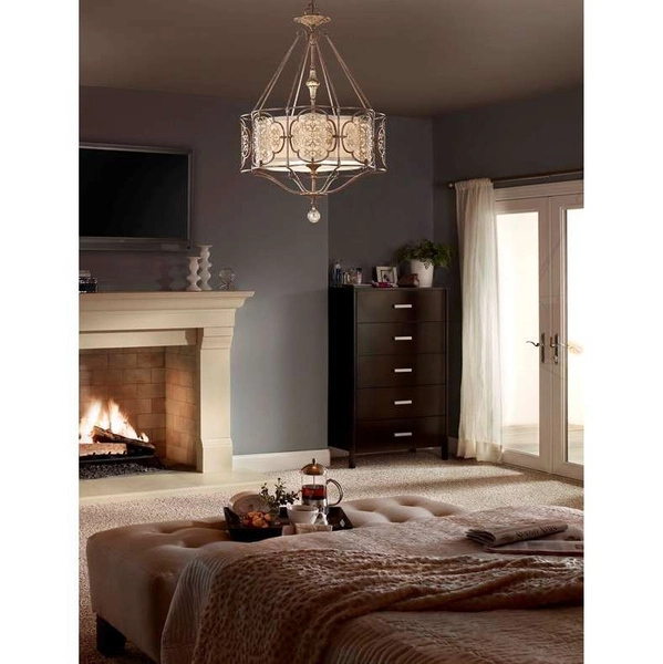 LAMPA wisząca Marcella MARCELLA FE/MARCELLA4 Elstead FEISS dekoracyjna OPRAWA żyrandol metalowy brąz