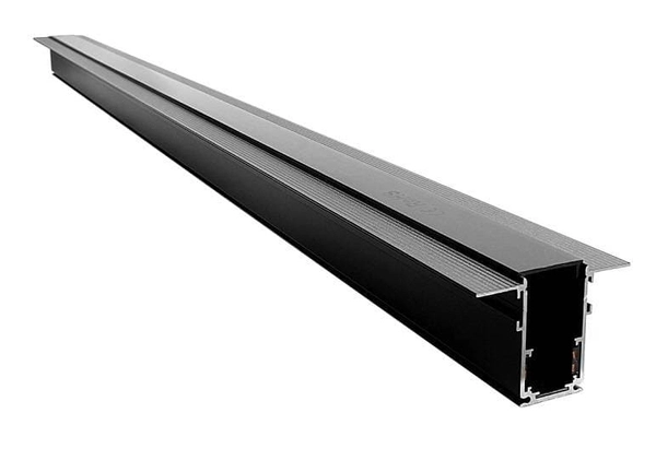 Szyna magnetyczna podtynkowa 3-fazowa 458 Domeno LED metalowa czarna