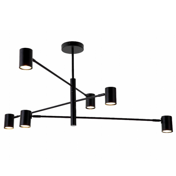 Lampa sufitowa SNOW LP-731/6P BK Light Prestige metalowe sticks czarne