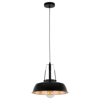 LAMPA wisząca PALOMA MDM-3619/1M BK+GD Italux metalowa OPRAWA zwis czarny