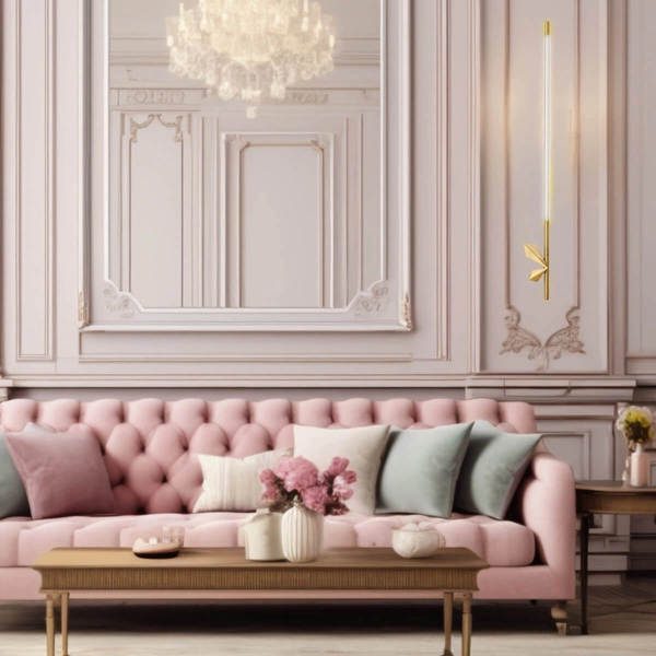 Minimalistyczna lampa ścienna FLORENCE ST-9515 GOLD LED 5W 3000K złoty