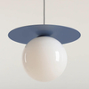 Jadalniana lampa wisząca Loop 1125G16_L Aldex molekułowa niebieski