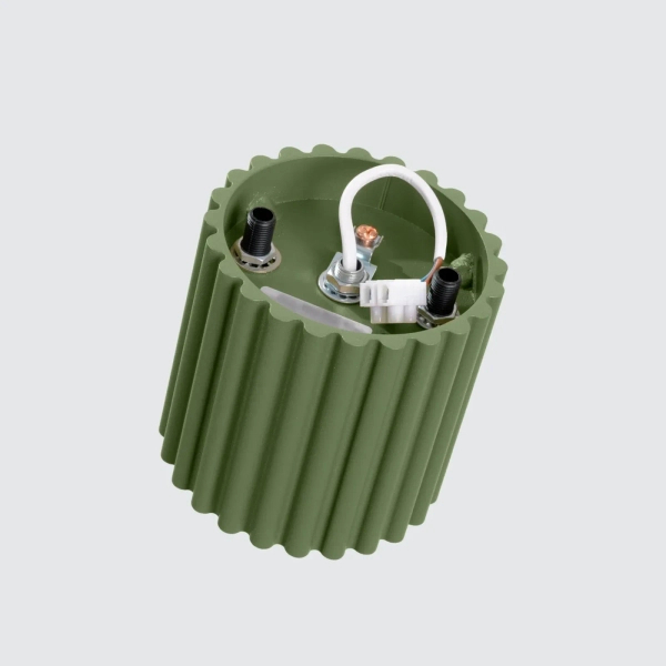 Ryflowana tuba AURA oliwkowa SL.1794 GU10 metalowa