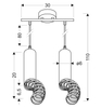 Lampa wisząca tuba 32-78636 Candellux do jadalni metalowa biała