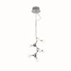 Designerska lampa wisząca Neurono balls do salonu chrom