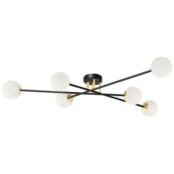 Modernistyczna LAMPA sufitowa ASTRA 10776602 Kaspa loftowa OPRAWA szklane kule balls czarne białe