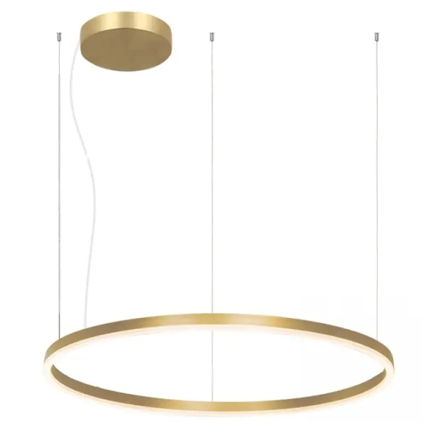 Ledowa lampa wisząca nad stół 22241 LED 83W 3000K pierścień złoty