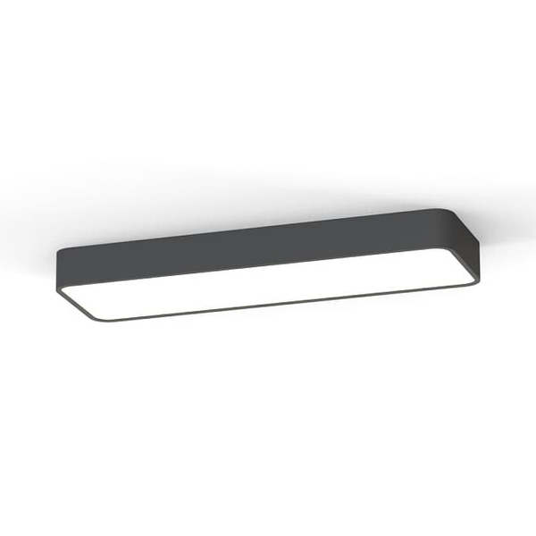Prostokątna lampa sufitowa Soft Ceiling 7526 Nowodvorski metalowa grafitowa
