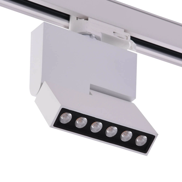 Biała lampa Leon AZ3490 LED 12W regulowana do 3-fazowego systemu szynowego