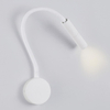 Regulowany kinkiet ścienny VIRU LE44288 LED 6W 3000K tuba biała