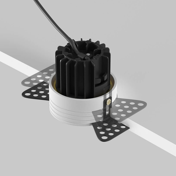 Lampa podtynkowa Round DL058-7W3K-TRS-BS LED 7W 3000K okrągła mosiądz