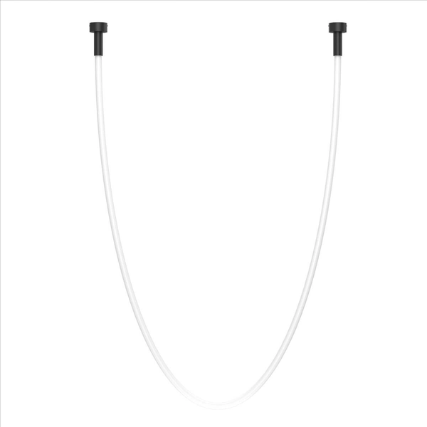 Podłużna lampa wisząca Hebi 3022 Shilo lina LED 38W 3000K wąż biały czarny