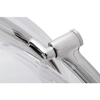 Obrotowy fotel stojący Bubble Stand JH-200-2.BLACKPUW do pokoju chrom czarny