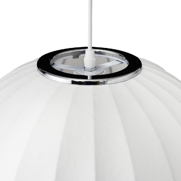 Okrągła lampa wisząca SILK ST-2330-40 Step Into Design jedwabna biała